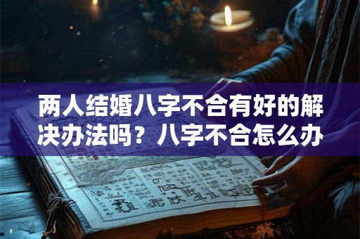 两人结婚八字不合有好的解决办法吗？八字不合怎么办？