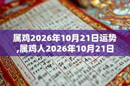 属鸡2026年10月21日运势,属鸡人2026年10月21日财运,生肖鸡2026年10月21日运势