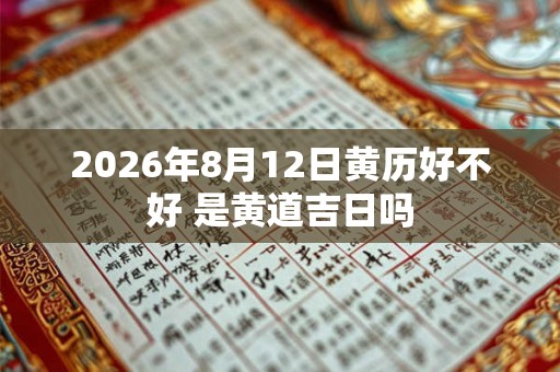 2026年8月12日黄历好不好 是黄道吉日吗 2026年8月12日黄历好不好 是黄道吉日吗