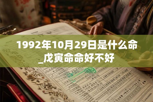 1992年10月29日是什么命_戊寅命命好不好 1992年10月29日是什么命_戊寅命命好不好