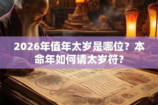 2026年值年太岁是哪位？本命年如何请太岁符？