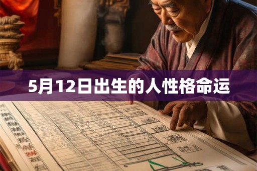 5月12日出生的人性格命运