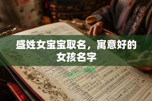 盛姓女宝宝取名，寓意好的女孩名字