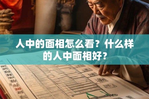 人中的面相怎么看？什么样的人中面相好？