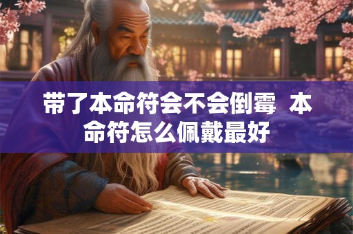 带了本命符会不会倒霉  本命符怎么佩戴最好