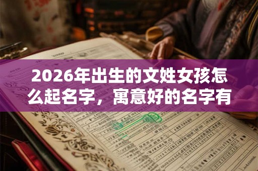 2026年出生的文姓女孩怎么起名字，寓意好的名字有什么