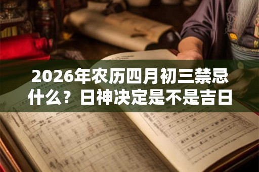 2026年农历四月初三禁忌什么？日神决定是不是吉日吗？