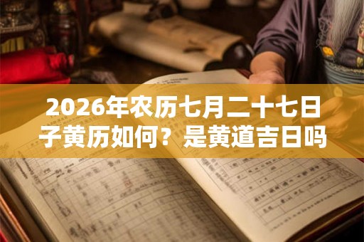 2026年农历七月二十七日子黄历如何？是黄道吉日吗？