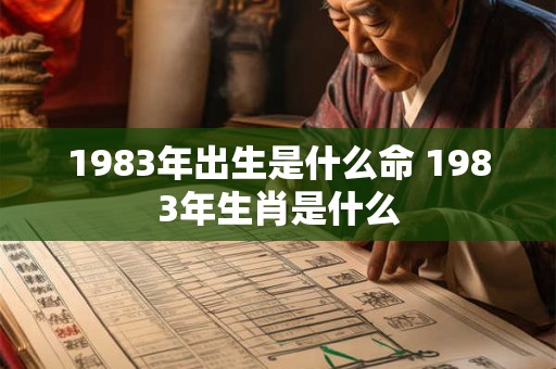 1983年出生是什么命 1983年生肖是什么
