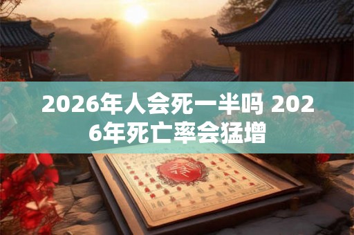 2026年人会死一半吗 2026年死亡率会猛增