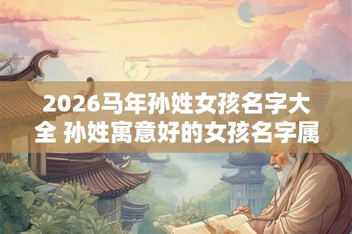 2026马年孙姓女孩名字大全 孙姓寓意好的女孩名字属兔