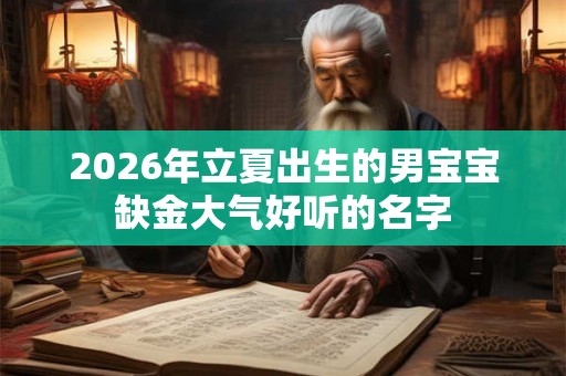 2026年立夏出生的男宝宝缺金大气好听的名字 2026年立夏出生的男宝宝缺金大气好听的名字
