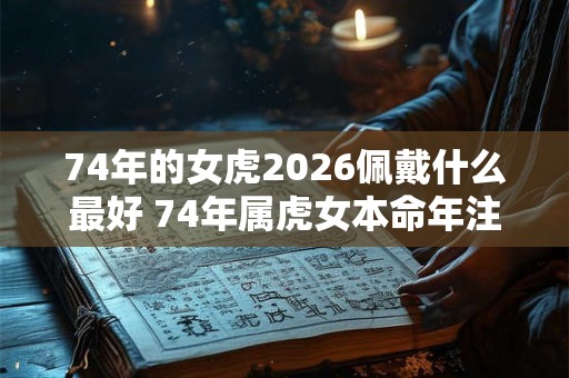 74年的女虎2026佩戴什么最好 74年属虎女本命年注意事项