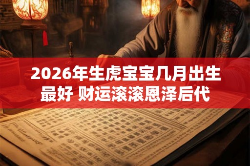 2026年生虎宝宝几月出生最好 财运滚滚恩泽后代
