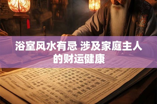 浴室风水有忌 涉及家庭主人的财运健康 浴室风水有忌 涉及家庭主人的财运健康