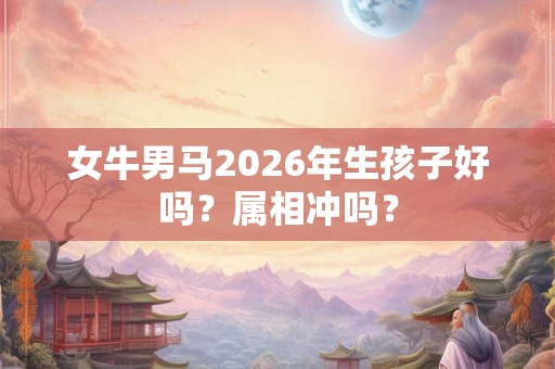女牛男马2026年生孩子好吗？属相冲吗？