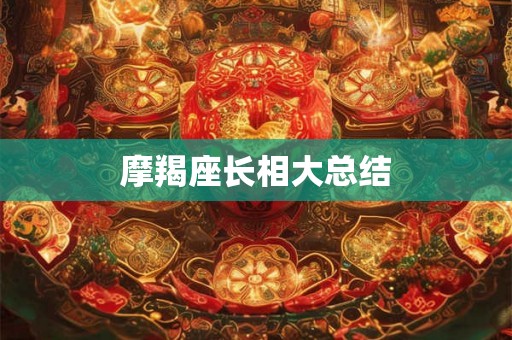 摩羯座长相大总结 摩羯座长相大总结