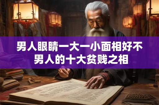 男人眼睛一大一小面相好不 男人的十大贫贱之相