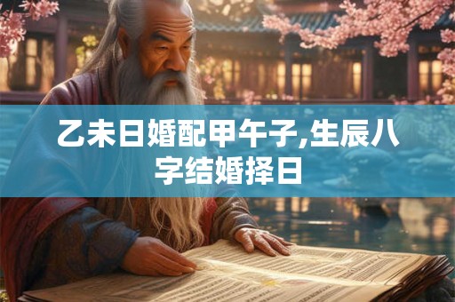 乙未日婚配甲午子,生辰八字结婚择日