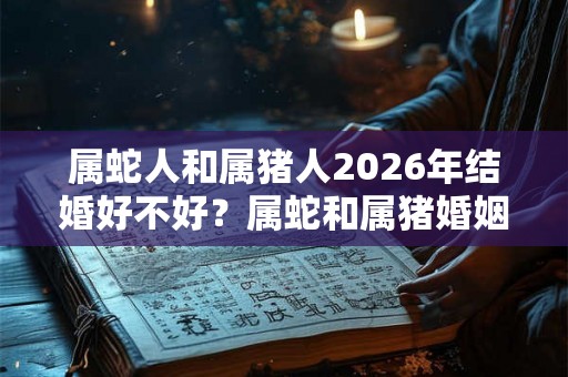 属蛇人和属猪人2026年结婚好不好？属蛇和属猪婚姻怎么样？