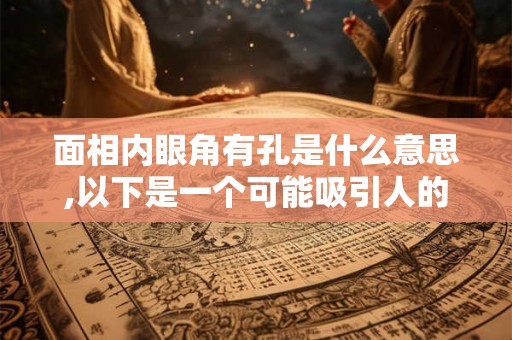 面相内眼角有孔是什么意思,以下是一个可能吸引人的