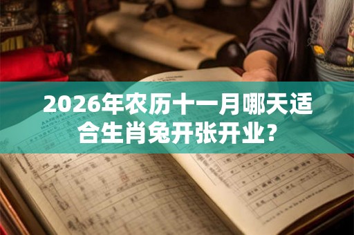 2026年农历十一月哪天适合生肖兔开张开业？