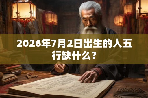 2026年7月2日出生的人五行缺什么？