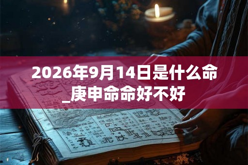 2026年9月14日是什么命_庚申命命好不好