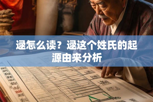 逯怎么读？逯这个姓氏的起源由来分析