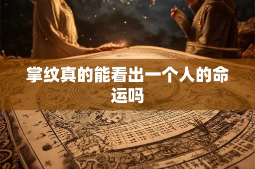 掌纹真的能看出一个人的命运吗
