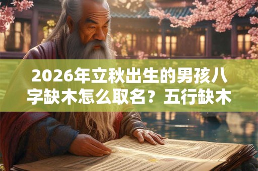 2026年立秋出生的男孩八字缺木怎么取名？五行缺木有什么影响？