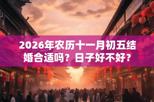 2026年农历十一月初五结婚合适吗？日子好不好？