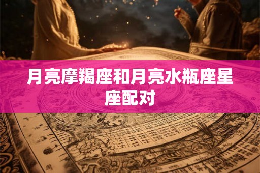 月亮摩羯座和月亮水瓶座星座配对 月亮摩羯座和月亮水瓶座星座配对
