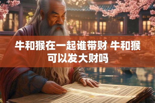 牛和猴在一起谁带财 牛和猴可以发大财吗