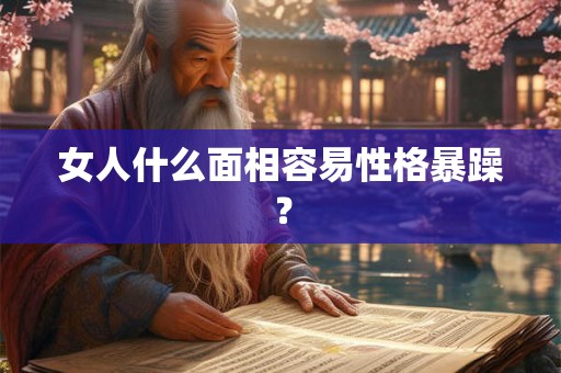女人什么面相容易性格暴躁？