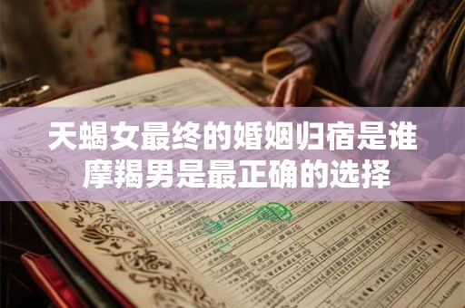 天蝎女最终的婚姻归宿是谁 摩羯男是最正确的选择 天蝎女最终的婚姻归宿是谁 摩羯男是最正确的选择