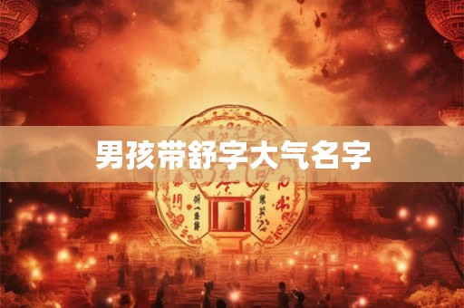 男孩带舒字大气名字