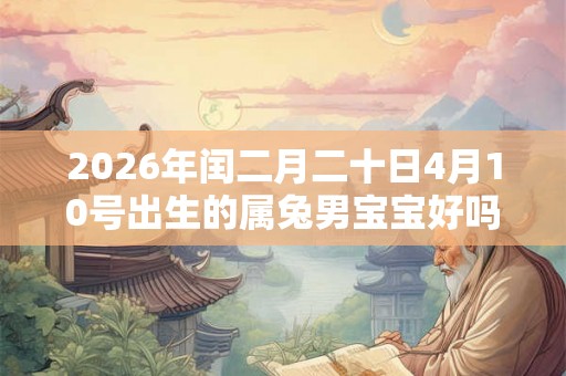 2026年闰二月二十日4月10号出生的属兔男宝宝好吗？