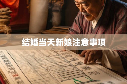 结婚当天新娘注意事项