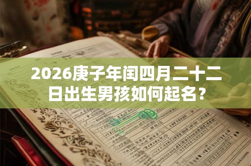 2026庚子年闰四月二十二日出生男孩如何起名？