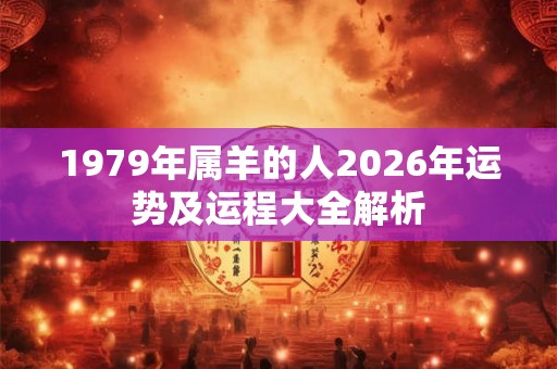 1979年属羊的人2026年运势及运程大全解析
