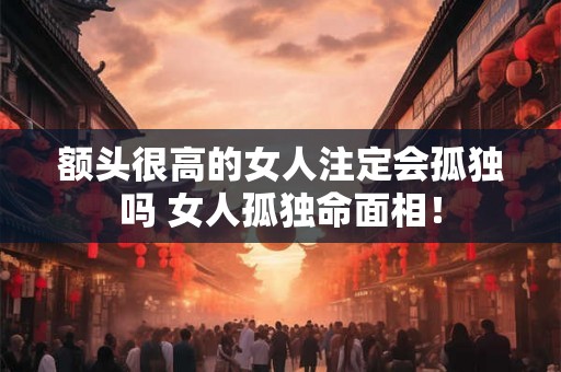 额头很高的女人注定会孤独吗 女人孤独命面相！