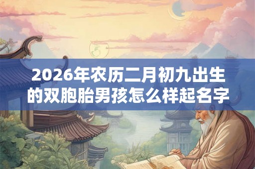 2026年农历二月初九出生的双胞胎男孩怎么样起名字 2026年农历二月初九出生的双胞胎男孩怎么样起名字