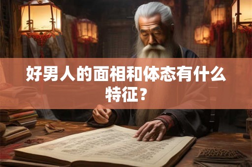 好男人的面相和体态有什么特征？