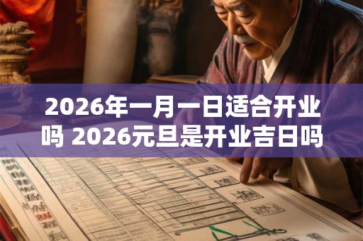 2026年一月一日适合开业吗 2026元旦是开业吉日吗