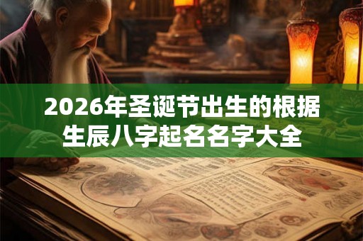 2026年圣诞节出生的根据生辰八字起名名字大全