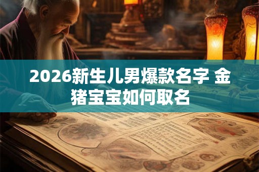 2026新生儿男爆款名字 金猪宝宝如何取名