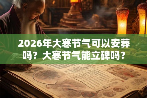 2026年大寒节气可以安葬吗？大寒节气能立碑吗？