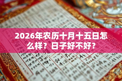 2026年农历十月十五日怎么样？日子好不好？