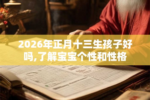 2026年正月十三生孩子好吗,了解宝宝个性和性格